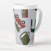 Elegantes Weihnachtsmuster Milchtasse (Rechte Ecke)