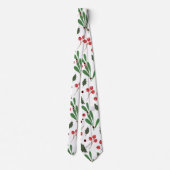 Elegantes Weihnachtsmuster | Necktie Krawatte (Rückseite)