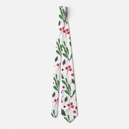 Elegantes Weihnachtsmuster | Necktie Krawatte (Rückseite)