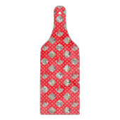 Elegantes Weihnachtsmuster Schneidebrett (Vorderseite)