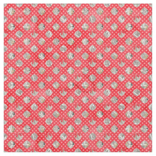 Elegantes Weihnachtsmuster Stoff (Nahaufnahme)