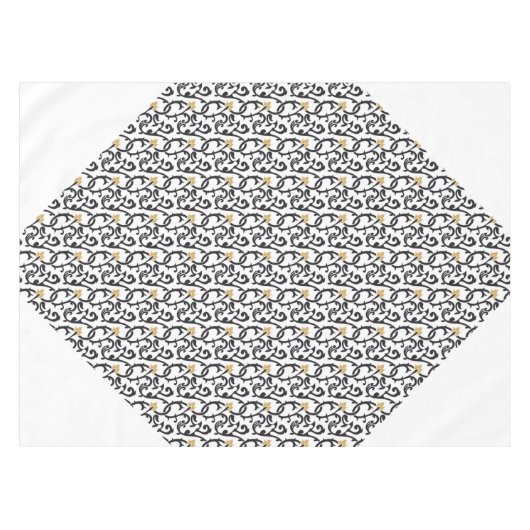 Elegantes Weihnachtsmuster Tischdecke (Vorderseite (Horizontal))