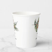 Elegantes Weihnachtspapier für Wasserfarben Pappbecher (Rechts)