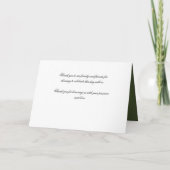 Elegantes Weihnachtsprogramm Gold Green Programm (Rückseite)