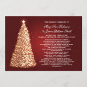 Elegantes Weihnachtsprogramm Gold Red Programm (Vorderseite)