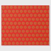Elegantes Weihnachtspunkte-Muster Geschenkpapier (Flach)