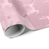 Elegantes Weihnachtsrentiermuster der Rose Geschenkpapier (Rolleneckpunkt)