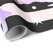 Elegantes Weihnachtsrentiermuster Geschenkpapier (Rolleneckpunkt)