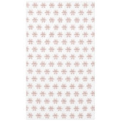 Elegantes WeihnachtsRosen-Goldschneeflocke-Muster Tischdecke (Vorderseite)