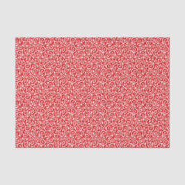 Elegantes Weihnachtsrot und weißer Damaskus Dekoup Seidenpapier