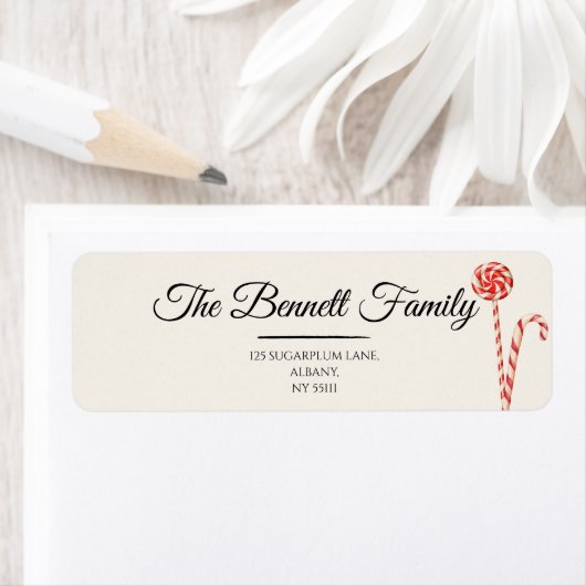 Elegantes Weihnachtsrücksendesiegel | Stilvoll (Insitu)