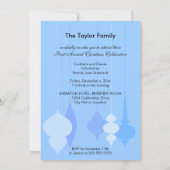 Elegantes Weihnachtsschmuck-Party Einladung (Rückseite)