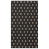 Elegantes Weihnachtsschneeflocke-Schwarzes und Tischdecke (Vorderseite)