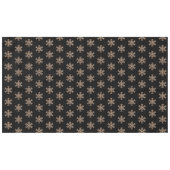 Elegantes Weihnachtsschneeflocke-Schwarzes und Tischdecke (Vorderseite (Horizontal))