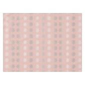 Elegantes Weihnachtsschneeflockesilber-Rosengold Tischdecke (Vorderseite (Horizontal))