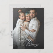 Elegantes Weihnachtssegment | FOTO Postkarte (Vorne/Hinten)