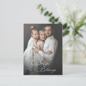 Elegantes Weihnachtssegment | FOTO Postkarte (Stehend Vorderseite)