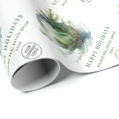 Elegantes Weihnachtsunternehmen Geschenkpapier (Rolleneckpunkt)