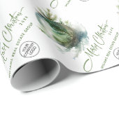 Elegantes Weihnachtsunternehmen Geschenkpapier (Rolleneckpunkt)