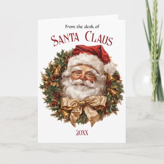 Elegantes Weihnachtswasser Botanisch Feiertagskarte (Vorderseite)