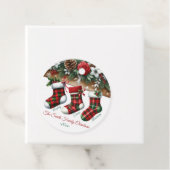 Elegantes Weihnachtswasser Botanisch Geschenkanhänger (Beispiel)