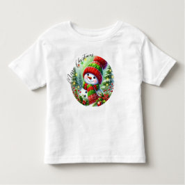 Elegantes Weihnachtswasser Botanisch Kleinkind T-shirt