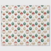 Elegantes Weihnachtswrapping Paper Geschenkpapier (Flach)