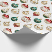 Elegantes Weihnachtswrapping Paper Geschenkpapier (Ecke)
