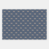Elegantes Weihnachtswrapping Paper Set Geschenkpapier Set (Vorderseite 3)