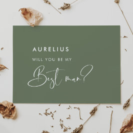 Elegantes Wein Werden Sie meine Trauzeuge-Karte se Einladung