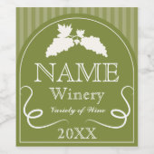 Elegantes Weindesign für Weinetiketten Weinetikett (Einzelnes Label)