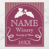 Elegantes Weindesign für Weinetiketten. Weinetikett (Einzelnes Label)