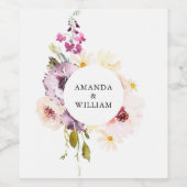 Elegantes Weinflasche Weinetikett (Einzelnes Label)