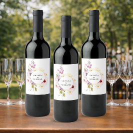 Elegantes Weinflasche Weinetikett