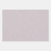 Elegantes Weiß-Brautparty Hochzeit Geschenkpapier Set (Vorderseite 3)