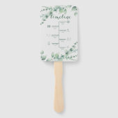 Elegantes Weiß & Sage Fächer (Rückseite)