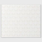 Elegantes Weiß-u. GoldLilien-Verpackungs-Papier Geschenkpapier (Flach)