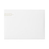 Elegantes Weiß und Gold Wasserfarben Weihnachten (Vorderseite)