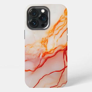 Elegantes Weiß- und Goldmarmor-Muster iPhone 13 Pro Hülle