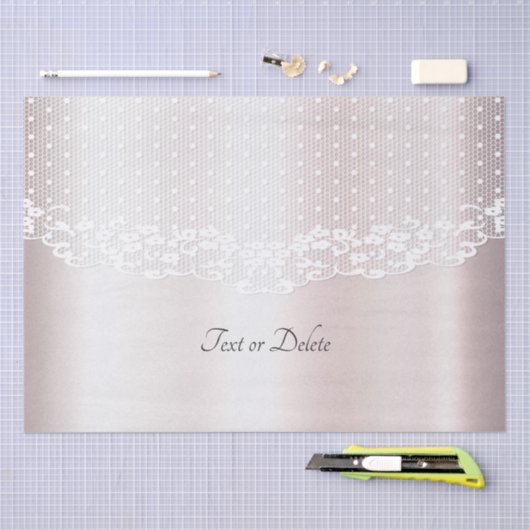 Elegantes Weißblechpapier Seidenpapier (Handwerk)