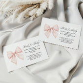 Elegantes Weißbuch für Babyaufkleber Begleitkarte