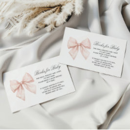 Elegantes Weißbuch für Babyaufkleber Begleitkarte