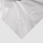 Elegantes Weißcreme-Herz-Papiere Seidenpapier (Detail)