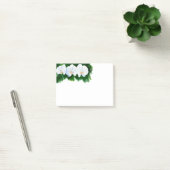 Elegantes, weißes Aquarell-Orchideenbild Post-it Klebezettel (Büro)