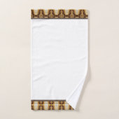 Elegantes weißes Badetücher Set (Handtuch)