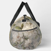 Elegantes, weißes Blumenmuster Duffle Bag (Rechts)