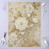 Elegantes Weißes Blumenzwiebelpapier Seidenpapier (Basteln)