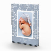 Elegantes weißes Botanicals Fotoblock (Rechts)