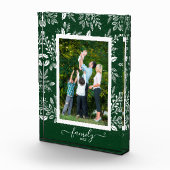 Elegantes weißes Botanicals Fotoblock (Rechts)