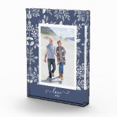 Elegantes weißes Botanicals Fotoblock (Rechts)